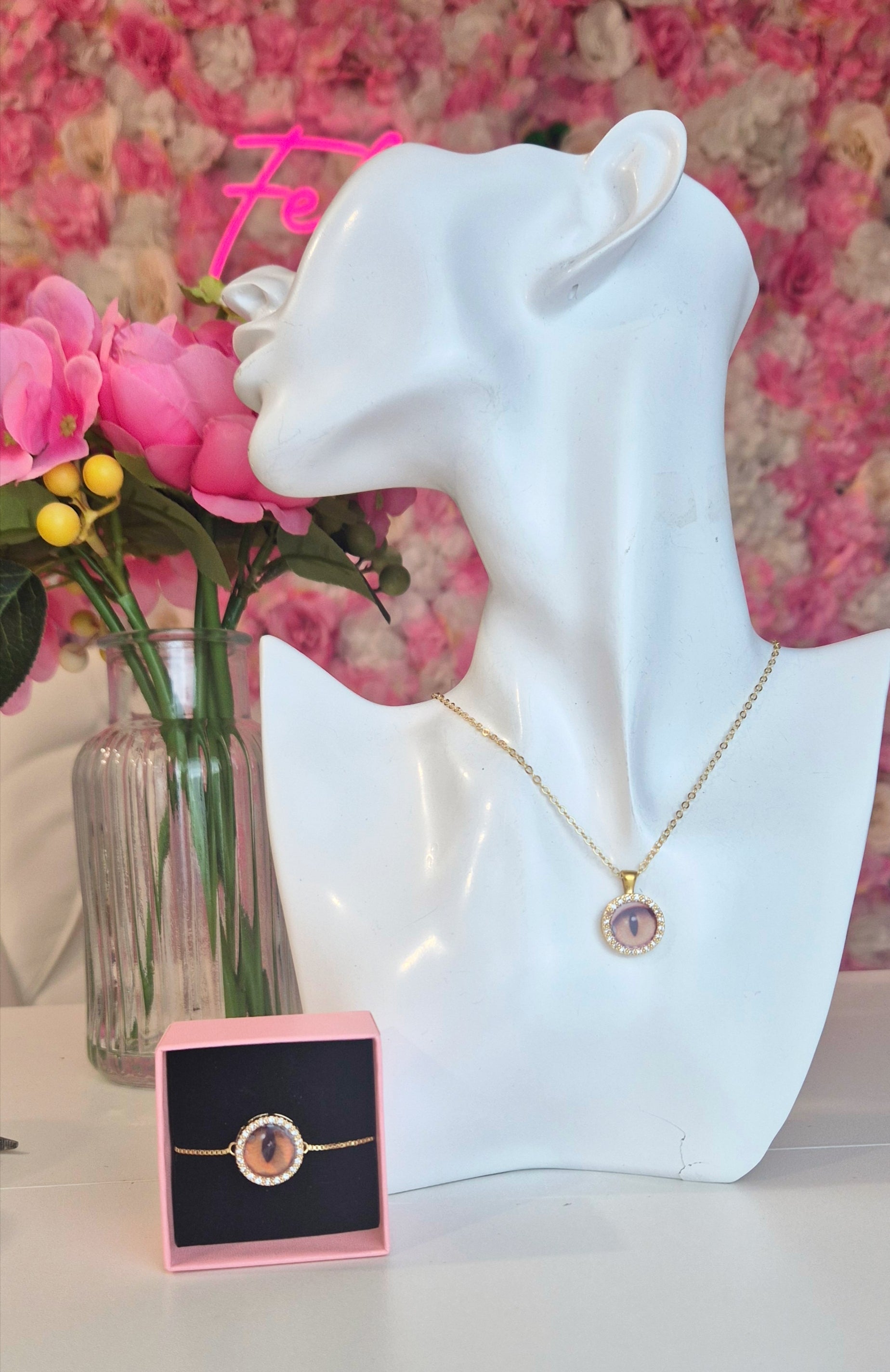 Bracelet souvenir Iris - acier inoxydable & zircon 💎