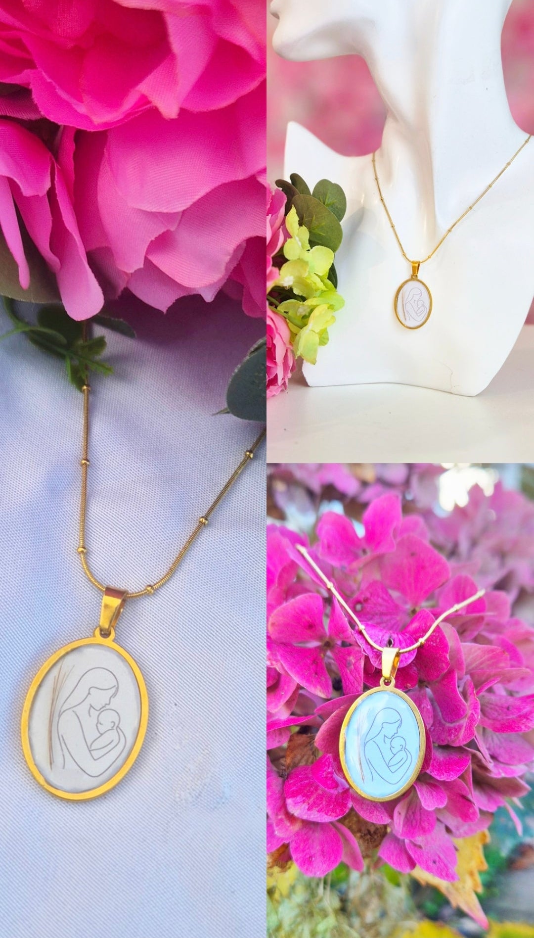 Collier Mom- souvenirs meches bébé 👣