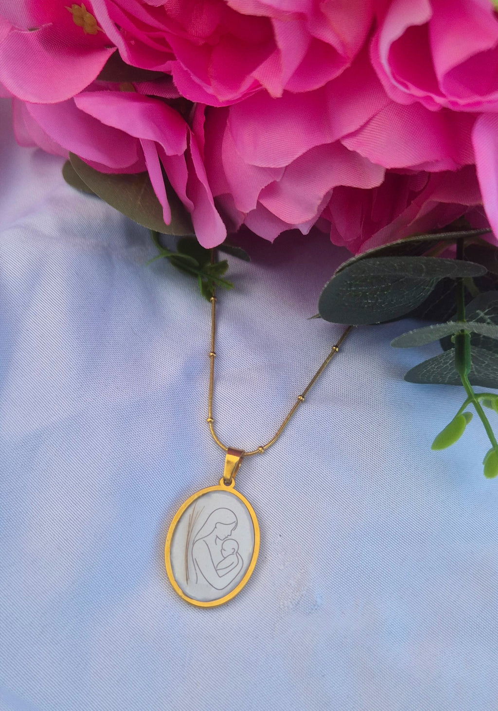 Collier Mom- souvenirs meches bébé 👣