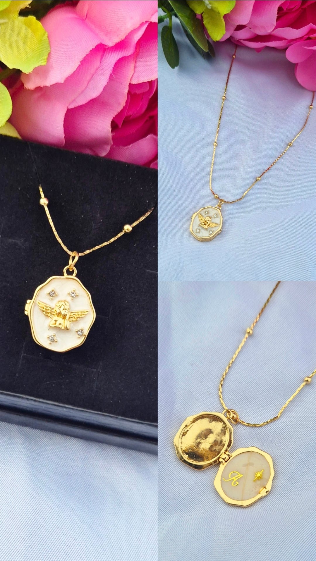 Collier Ange mèches bébé