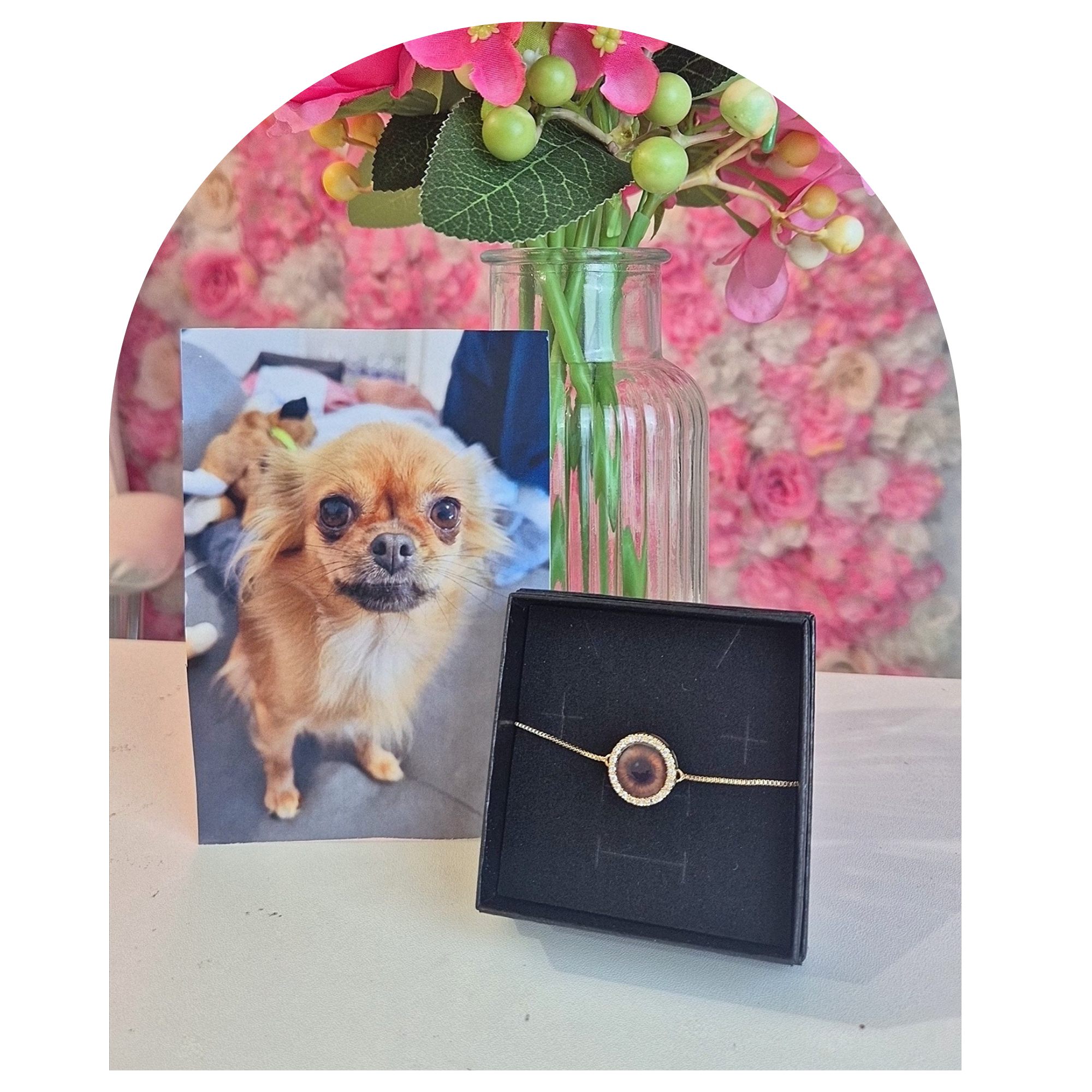 Bracelet souvenir Iris - acier inoxydable & zircon 💎