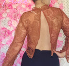 Blouse dentelle dos nu