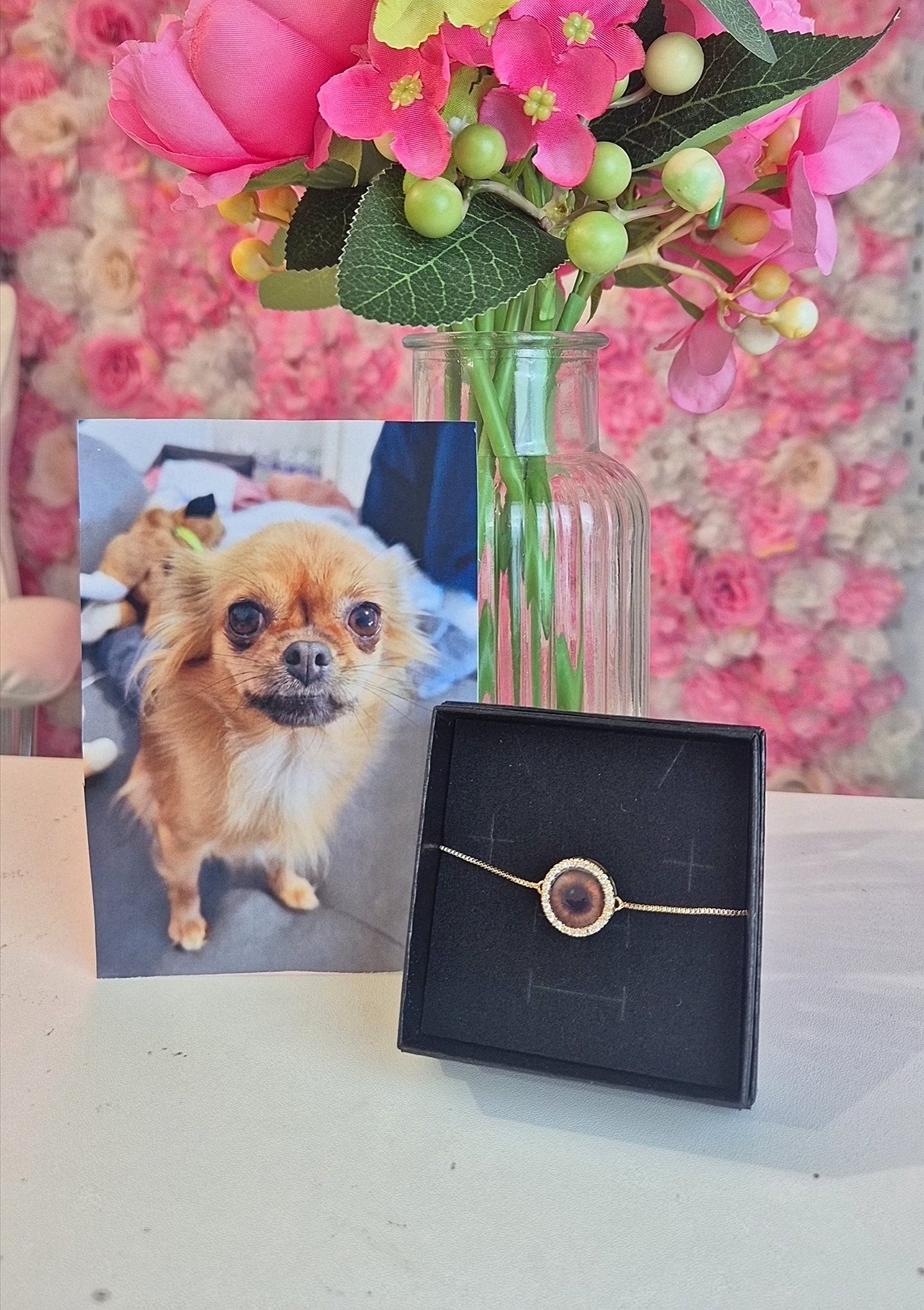 Bracelet souvenir Iris - acier inoxydable & zircon 💎