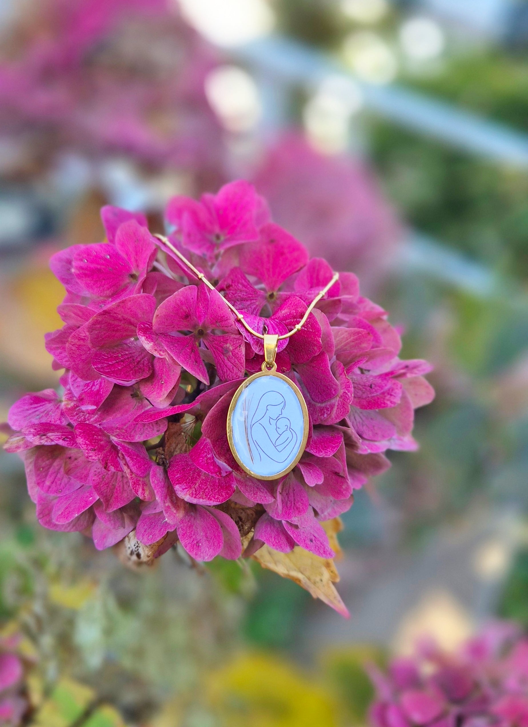 Collier Mom- souvenirs meches bébé 👣